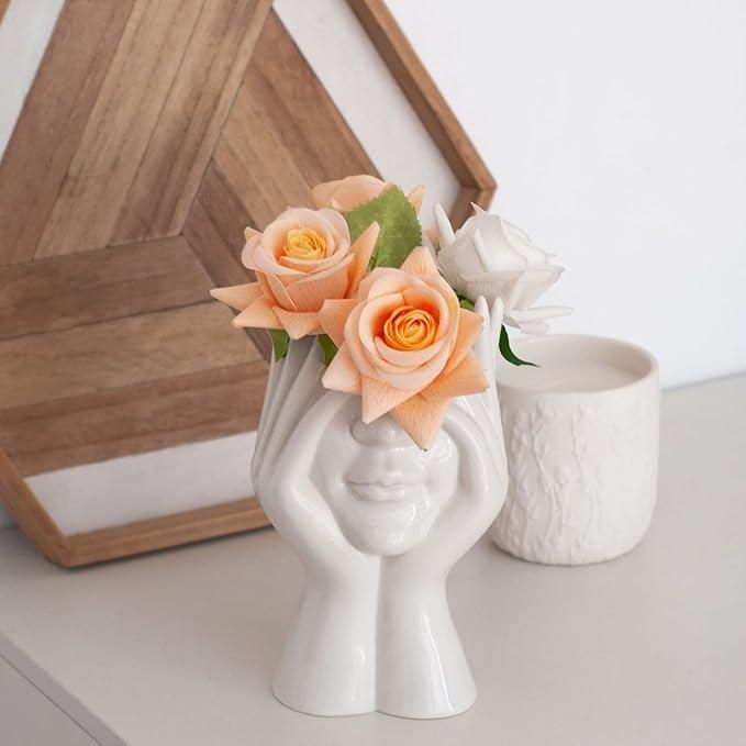 Aesthetic Face Vase - VAYARA