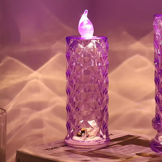 Candles For Home Decoration Crystal Candlelight (1 Pc Multicolor) - VAYARA