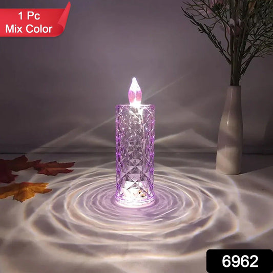 Candles For Home Decoration Crystal Candlelight (1 Pc Multicolor) - VAYARA