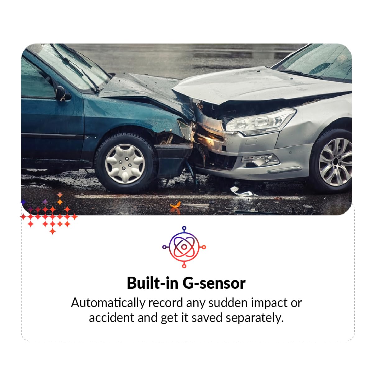 CP PLUS CarKam Car Dashcam with 1080p Full Hd Resolution | Wide View Angle | Supports G Sensor | Supports Night Vision| Suitable for Large Cars & SUVs | CP - AD - H2B - W | 0011 - VAYARA