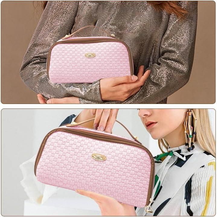 Double Zipper Cosmetics Bag - VAYARA
