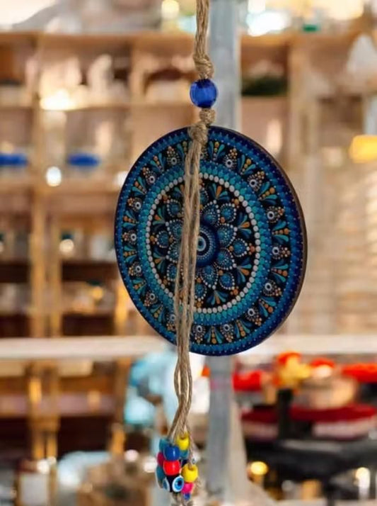 Handcrafted Evil Eye Wall Hanging for Home Decor ? Nazar Battu Protection Charm - VAYARA