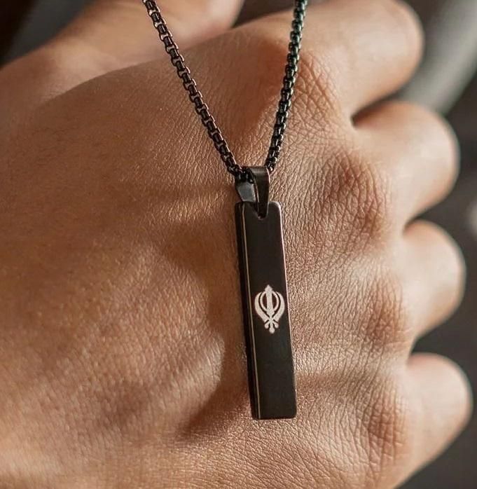 Khanda Spiritual Mini Tag Chain - VAYARA