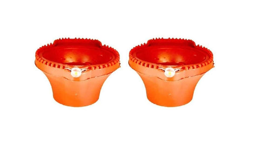 LED Light Water Sensor Diyas Plastic with, Ambient Lights, (Pack of 6/12/18/24) - VAYARA