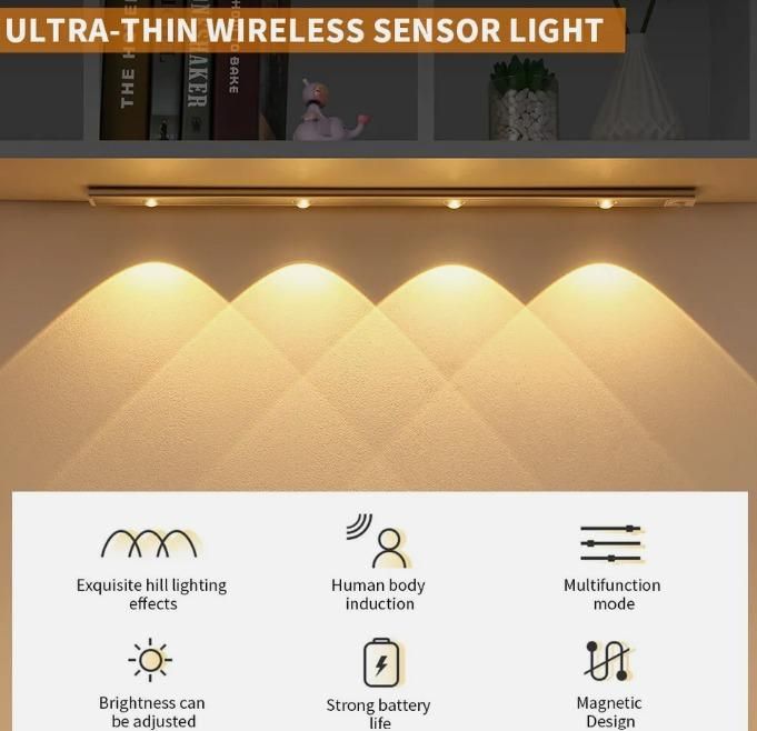 LED PIR Motion Sensor Cabinet With USB Rechargeble - VAYARA