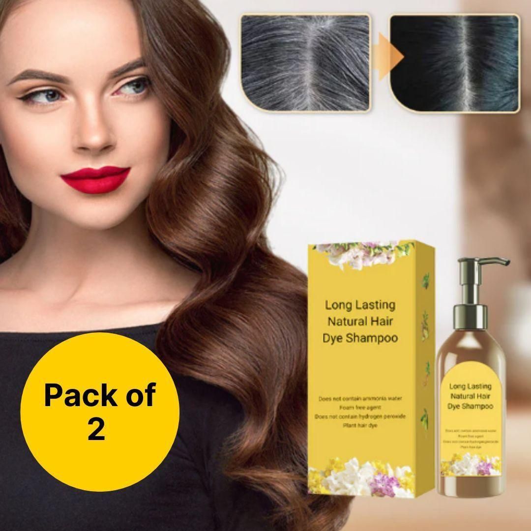 Long Lasting Natural Hair Dye Shampoo - 2 - VAYARA