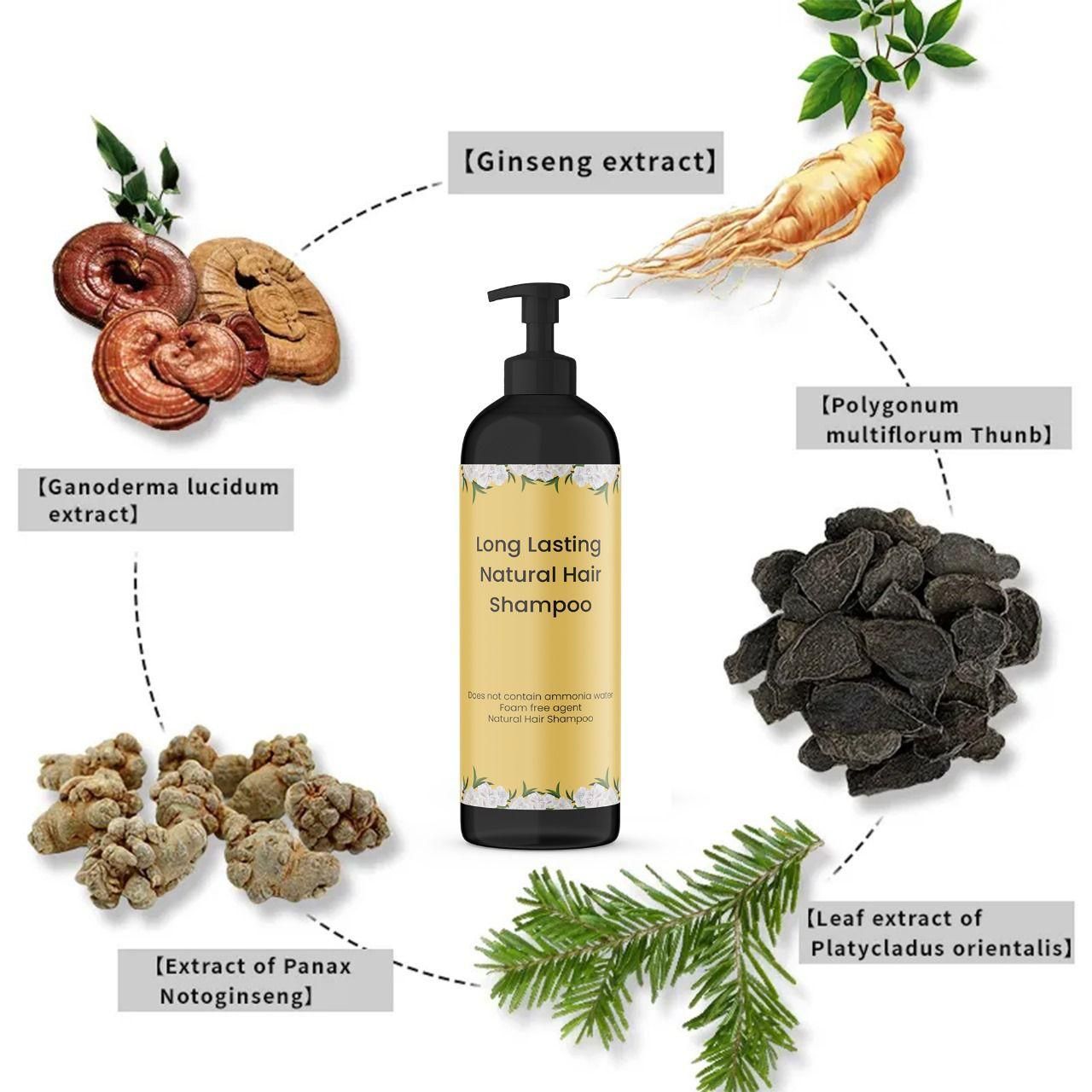 Long Lasting Natural Hair Dye Shampoo - 3 - VAYARA
