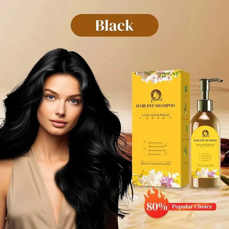 Long Lasting Natural Hair Dye Shampoo (PACK OF 2) - VAYARA