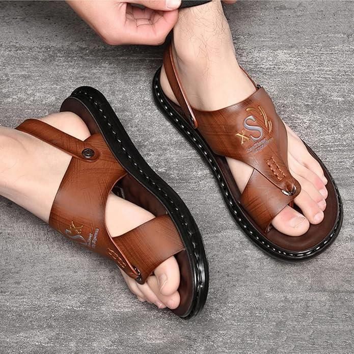 Men's Casual Synthetic Leather Sandal - VAYARA