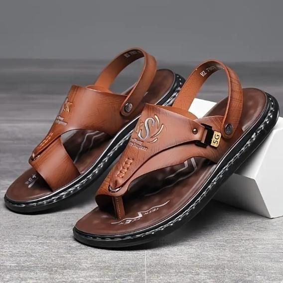 Men's Casual Synthetic Leather Sandal - VAYARA