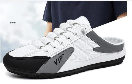 Men's White Half Casual Shoes - VAYARA