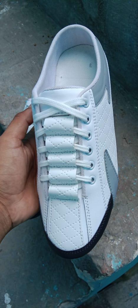 Men's White Half Casual Shoes - VAYARA