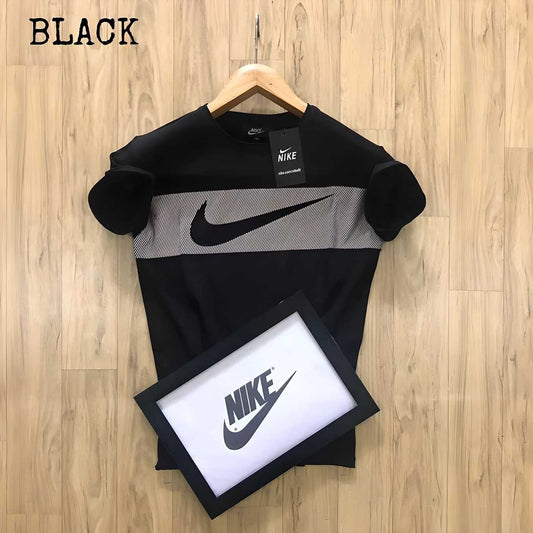 Nike Black Half Sleeves T-Shirt - VAYARA