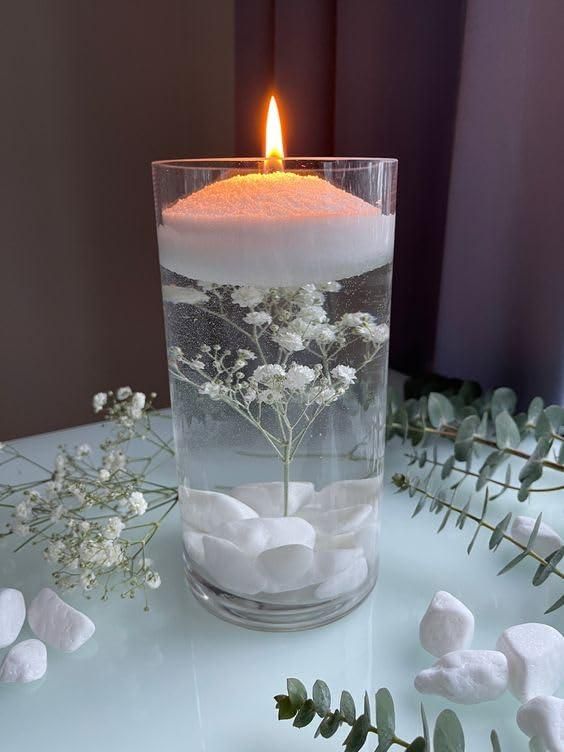 Pearl Soy Wax for Custom Candles 200gram + 50 Wicks - VAYARA