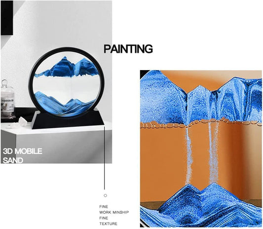 Relaxing Kinetic Sandscape Art Table Desk - VAYARA