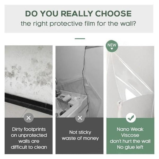 Self - Adhesive Transparent Electrostatic Wall Protection Film Buy 1 Get 1 Free - VAYARA