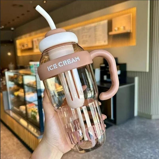Water Bottle with Handle and Straw - VAYARA