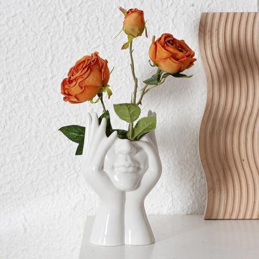 Aesthetic Face Vase - VAYARA