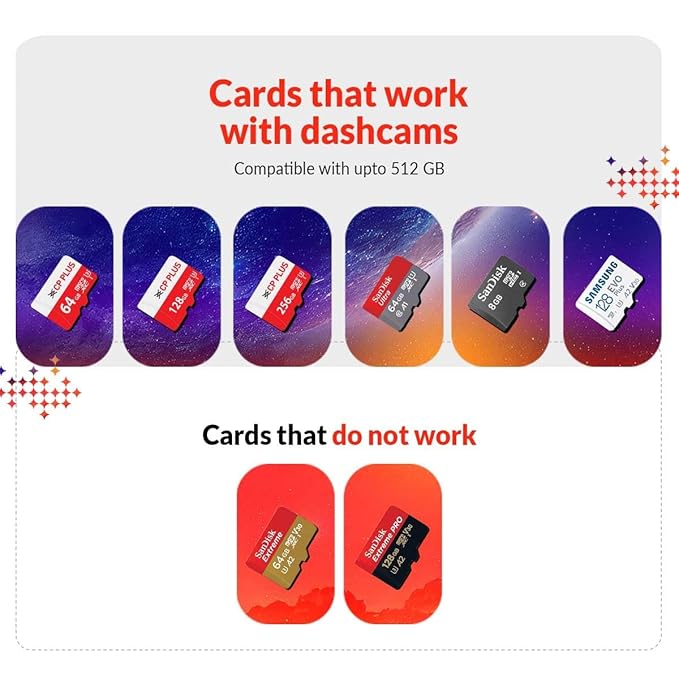 CP PLUS CarKam Car Dashcam with 1080p Full Hd Resolution | Wide View Angle | Supports G Sensor | Supports Night Vision| Suitable for Large Cars & SUVs | CP - AD - H2B - W | 0011 - VAYARA