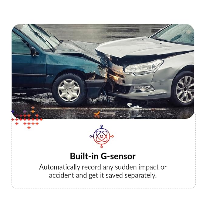 CP PLUS CarKam Car Dashcam with 1080p Full Hd Resolution | Wide View Angle | Supports G Sensor | Supports Night Vision| Suitable for Large Cars & SUVs | CP - AD - H2B - W | 0011 - VAYARA