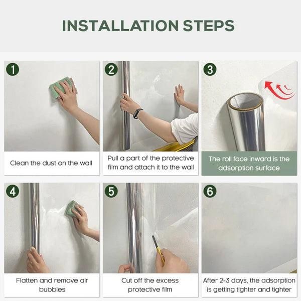 Self - Adhesive Transparent Electrostatic Wall Protection Film Buy 1 Get 1 Free - VAYARA