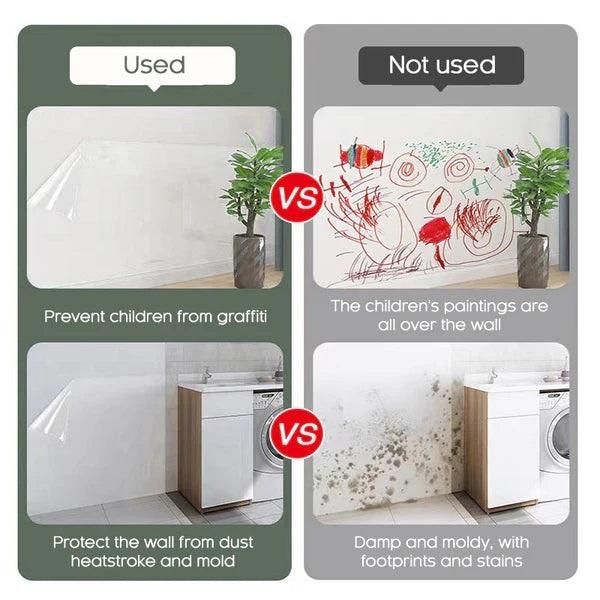 Self - Adhesive Transparent Electrostatic Wall Protection Film Buy 1 Get 1 Free - VAYARA